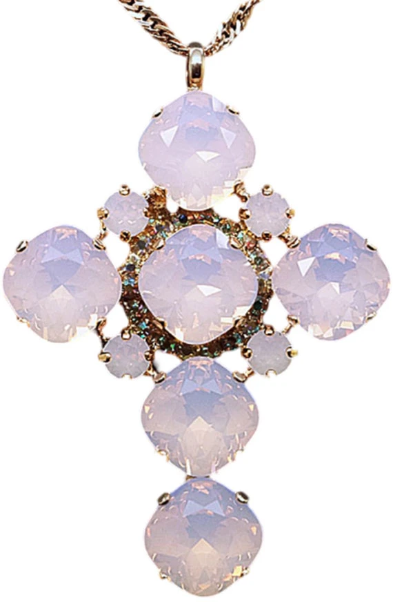 Diamond Sky Jewelry Pakabukas „Glamour (Rose Vanduo Opal)“ su Swarovski® kristalais