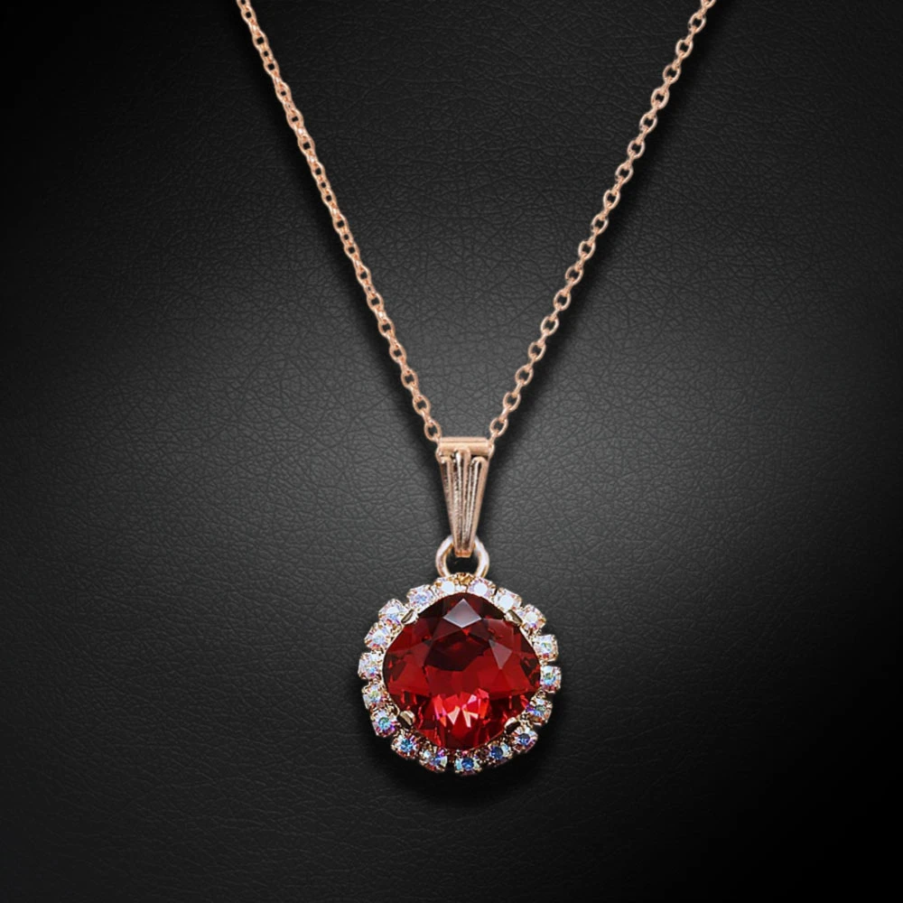 Diamond Sky Jewelry Pakabukas „Glare III (Scarlet)“ su Swarovski® kristalais