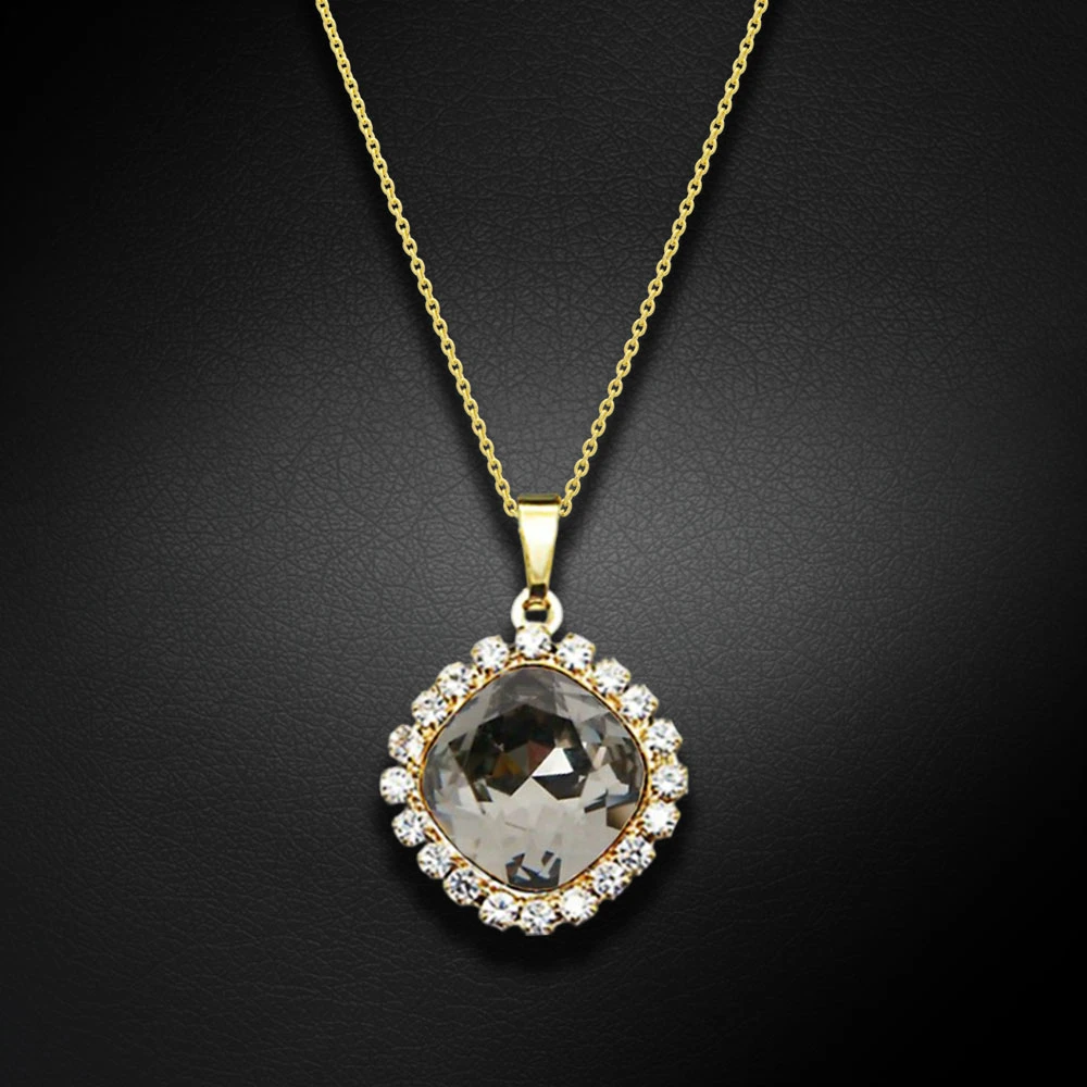 Diamond Sky Jewelry Pakabukas „Glare III (Sidabrinis Shadow)“ su Swarovski® kristalais