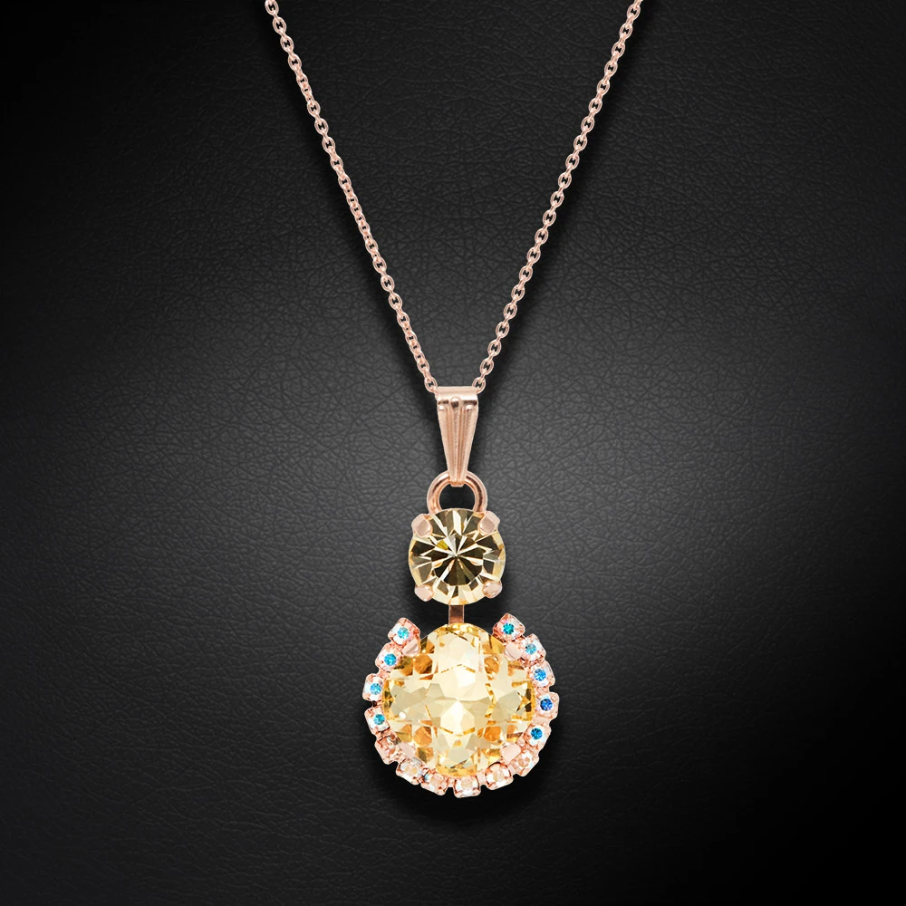 Diamond Sky Jewelry Pakabukas „Glare (Jonquil)“ su Preciosa® kristalais