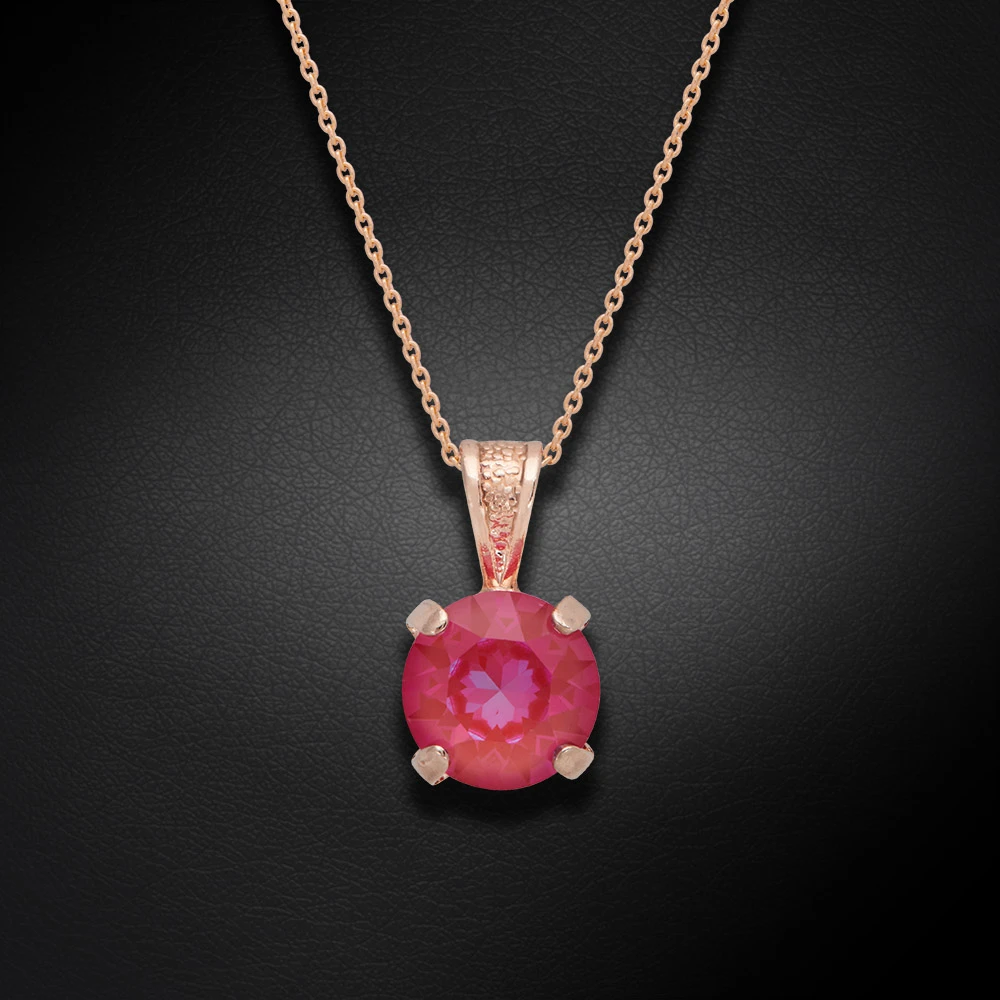 Diamond Sky Jewelry Pakabukas „Juno (Lotus Rožinė DeLite)“ su Swarovski® kristalais