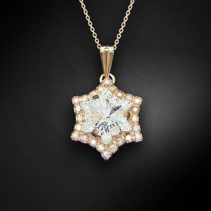 Diamond Sky Jewelry Pakabukas „Snowflake“ su Swarovski® kristalais