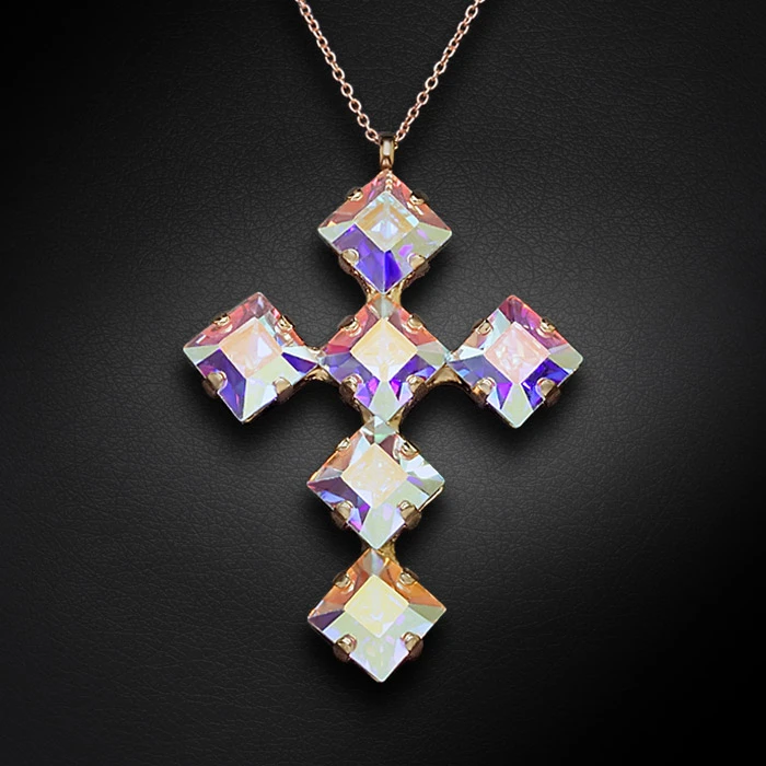 Diamond Sky Jewelry Pakabukas „Uni (Aurora Borealis)“ su Swarovski® kristalais