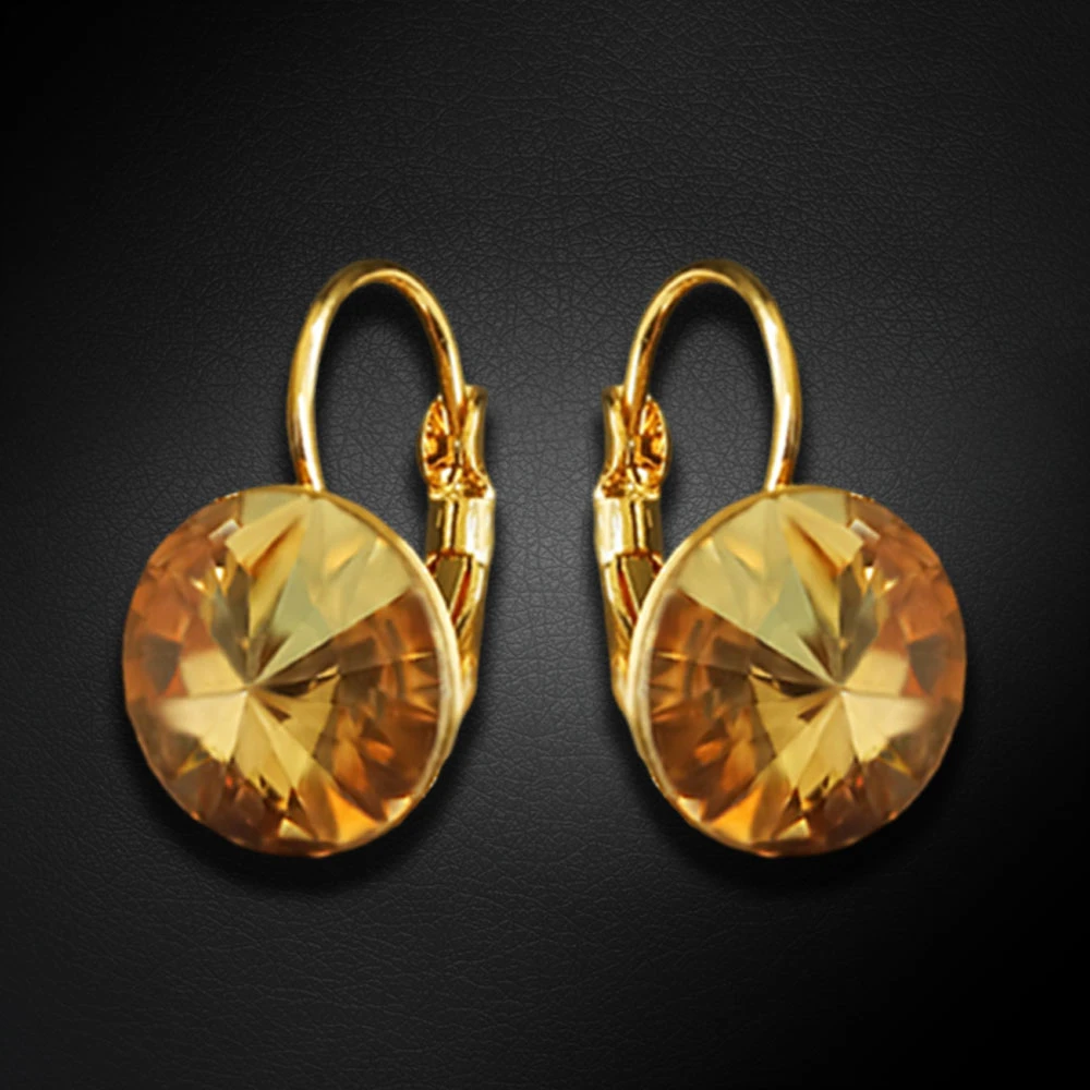 Diamond Sky Jewelry Papuošalų rinkinys moterims „Clarice II (Golden Shadow)“ su Swarovski® kristalais