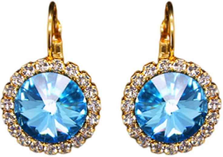 Diamond Sky Jewelry Papuošalų rinkinys moterims „Clarice (Aquamarine Mėlyna)“ su Swarovski® kristalais