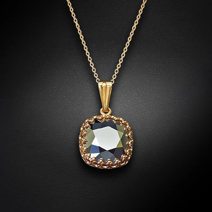 Diamond Sky Jewelry Papuošalų rinkinys moterims „Vintage V (Light Chrome)“ su Swarovski® kristalais