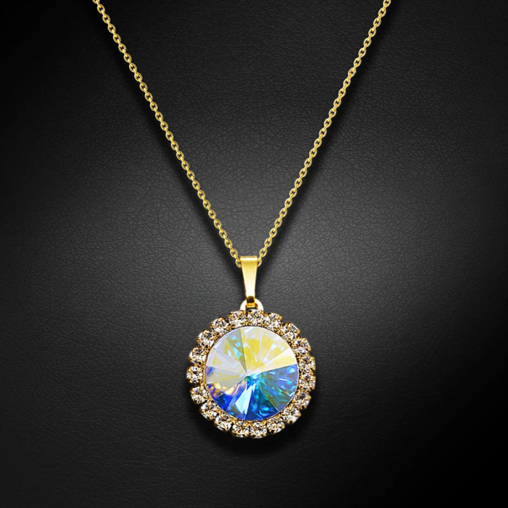 Diamond Sky Jewelry Papuošalų rinkinys moterims „Clarice (Aurora Borealis)“ su Swarovski® kristalais