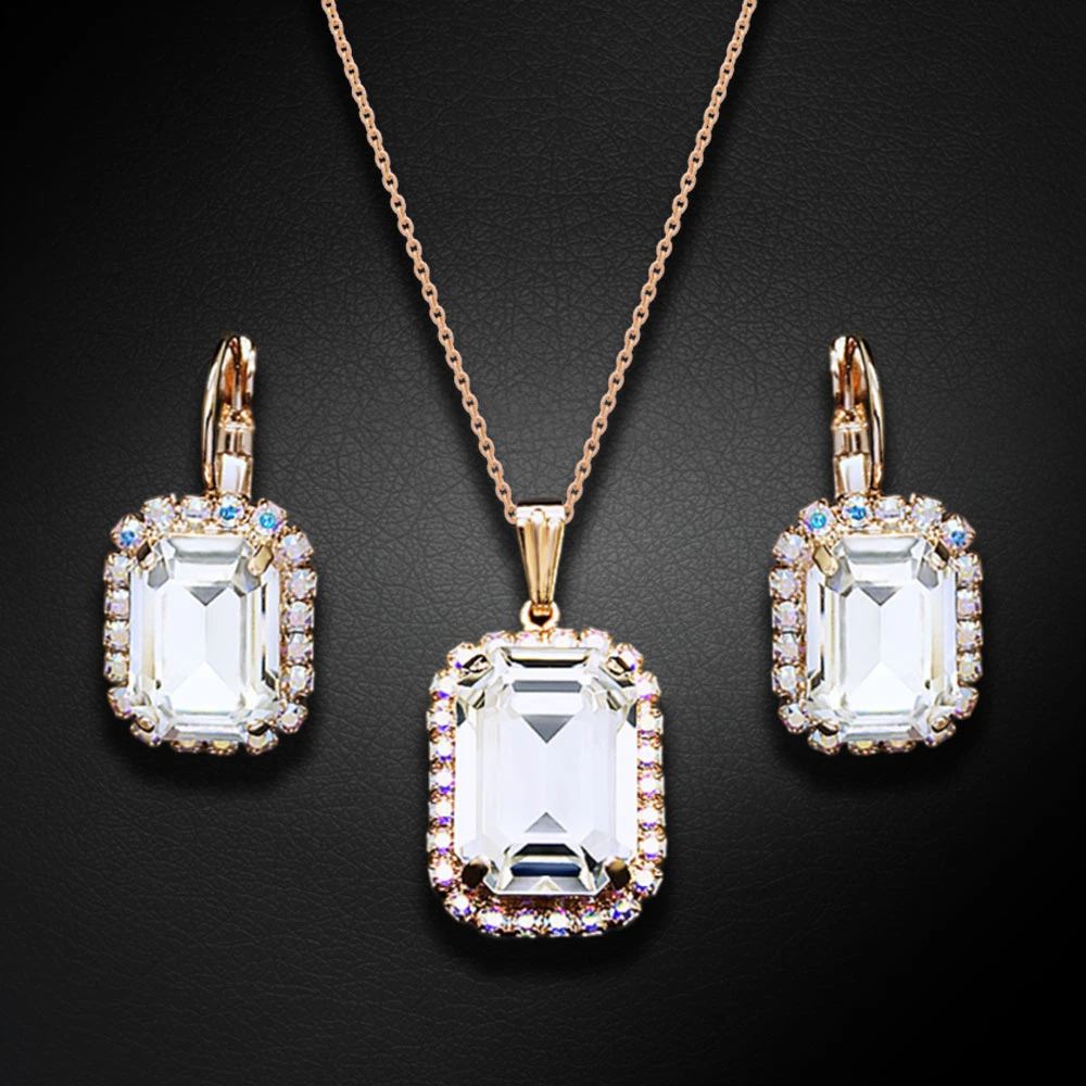 Diamond Sky Jewelry Papuošalų rinkinys moterims „Lourdes“ su Swarovski® kristalais