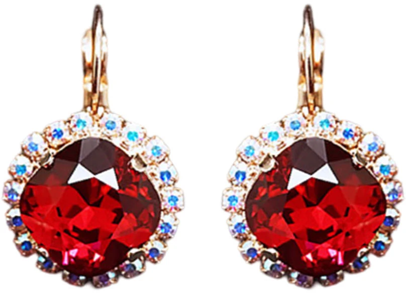 Diamond Sky Jewelry Papuošalų rinkinys moterims „Glare III (Scarlet)“ su Swarovski® kristalais