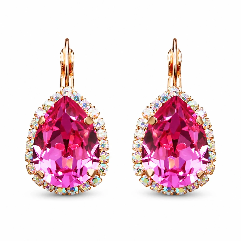 Diamond Sky Jewelry Papuošalų rinkinys moterims „Celestial Drop III (Rose)“ su Swarovski® kristalais