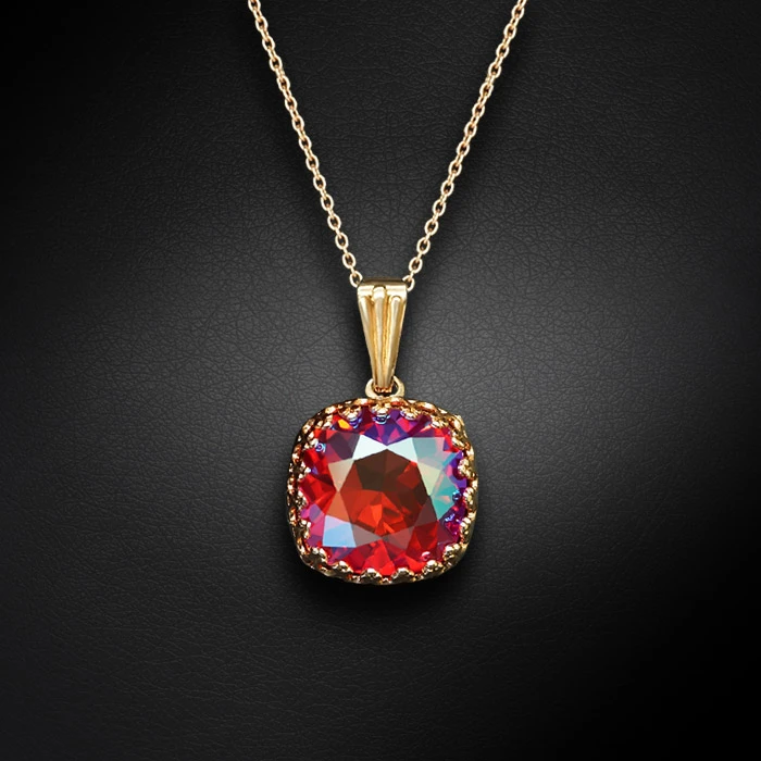 Diamond Sky Jewelry Papuošalų rinkinys moterims „Vintage V (Light Siam Shimmer)“ su Swarovski® kristalais