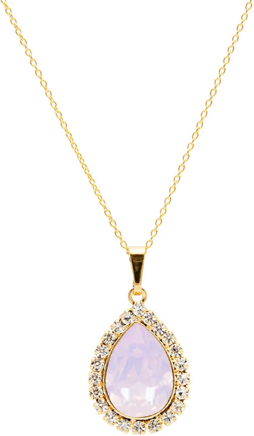 Diamond Sky Jewelry Papuošalų rinkinys moterims „Celestial Drop (Rose Vanduo Opal)“ su Swarovski® kristalais
