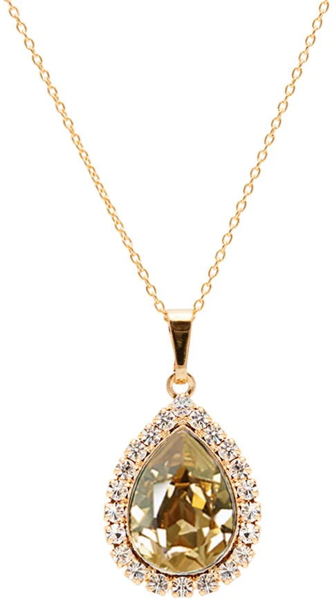 Diamond Sky Jewelry Papuošalų rinkinys moterims „Celestial Drop (Golden Shadow)“ su Swarovski® kristalais