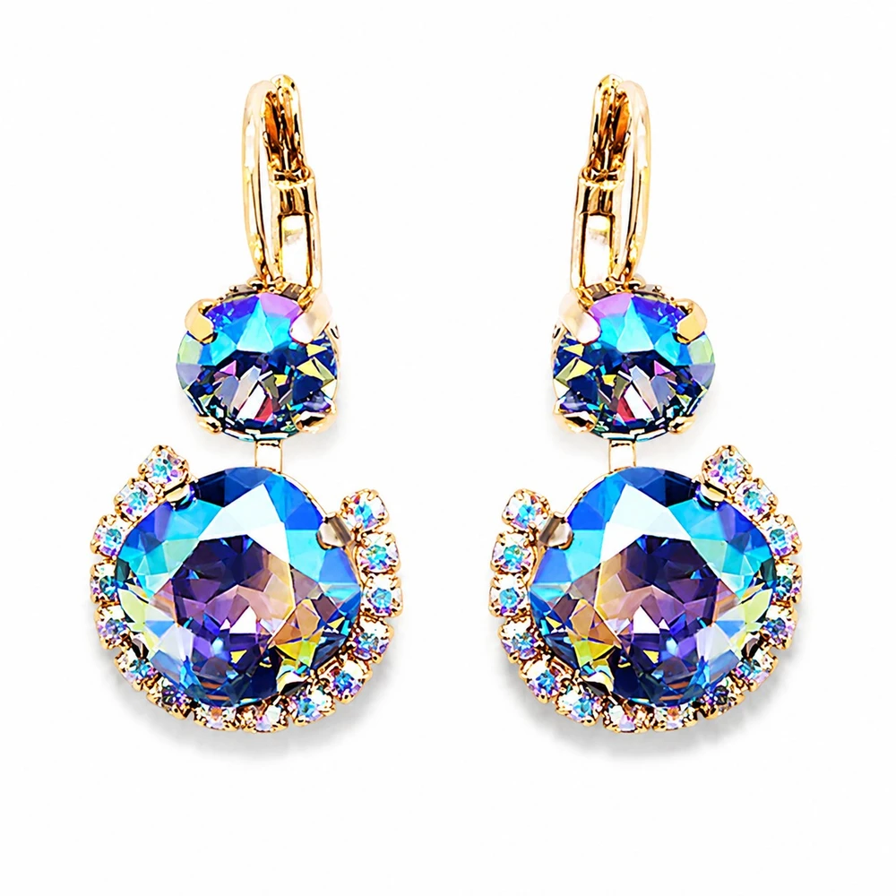 Diamond Sky Jewelry Papuošalų rinkinys moterims „Clarice VI (Light Sapphire Shimmer)“ su Swarovski® kristalais