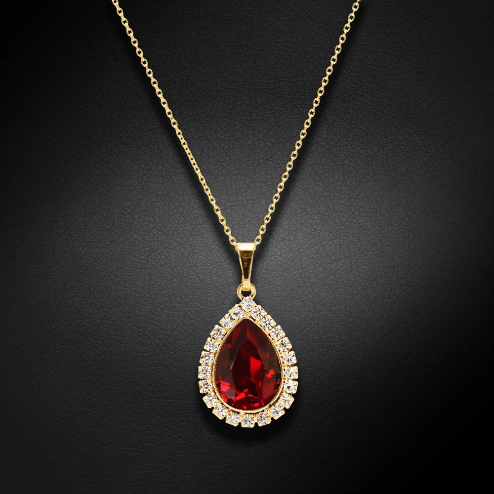Diamond Sky Jewelry Papuošalų rinkinys moterims „Celestial Drop (Siam)“ su Swarovski® kristalais