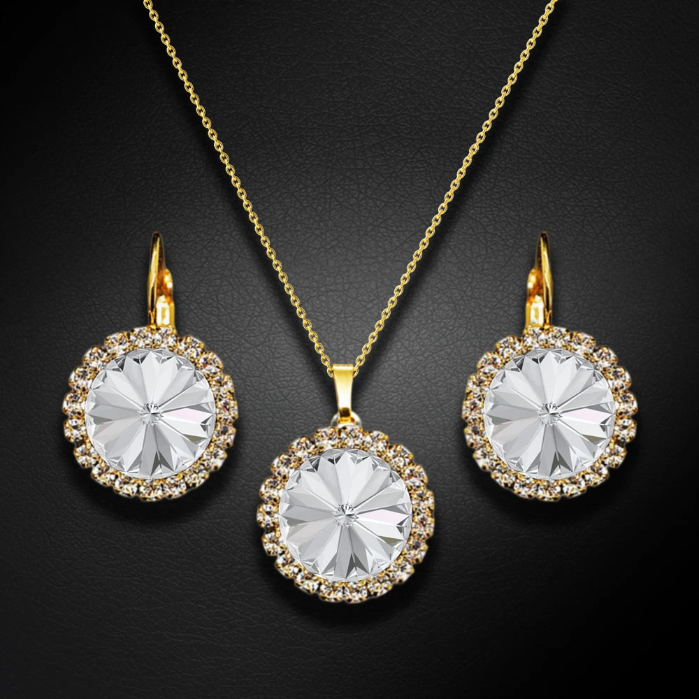 Diamond Sky Jewelry Papuošalų rinkinys moterims „Clarice“ su Swarovski® kristalais