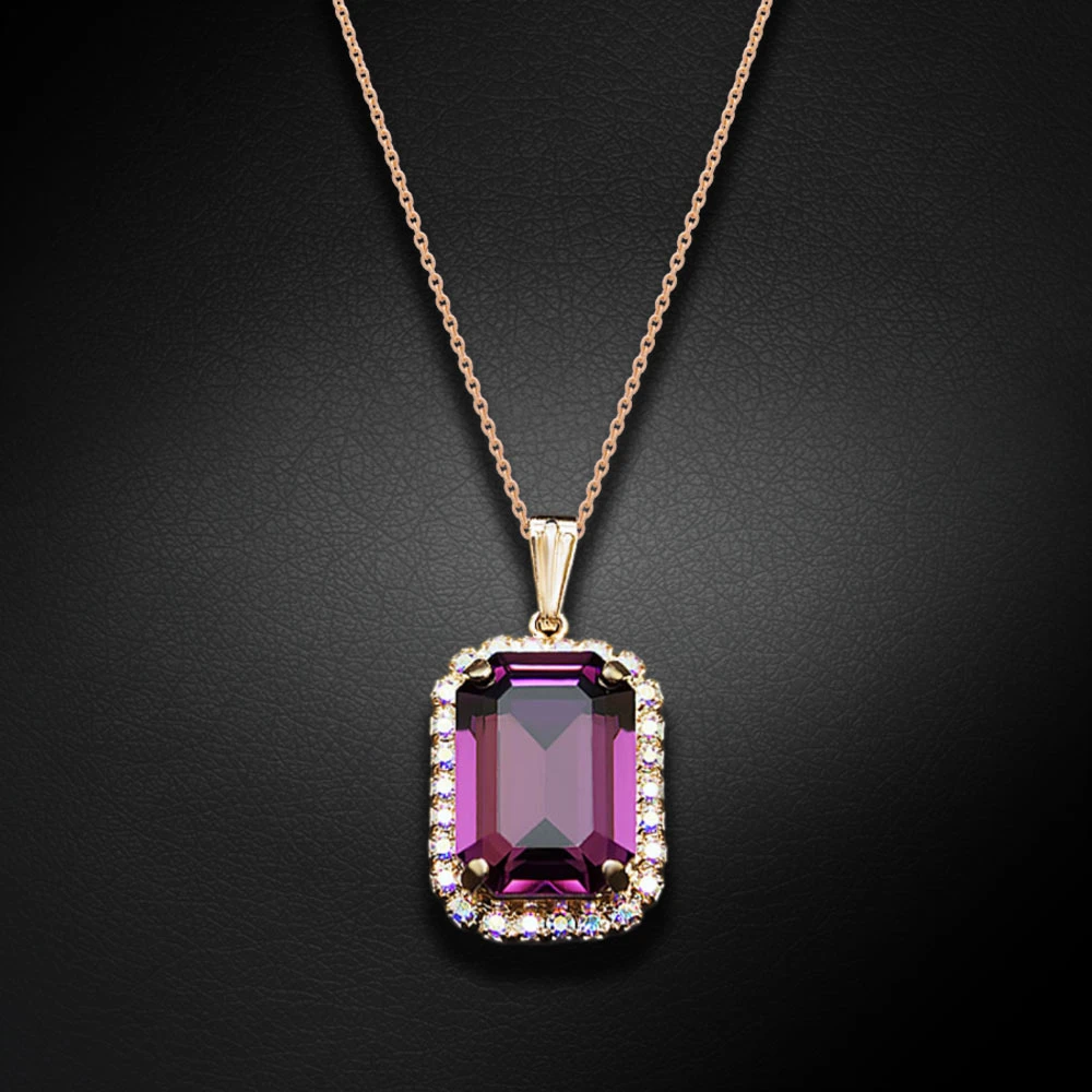Diamond Sky Jewelry Papuošalų rinkinys moterims „Lourdes (Amethyst)“ su Swarovski® kristalais