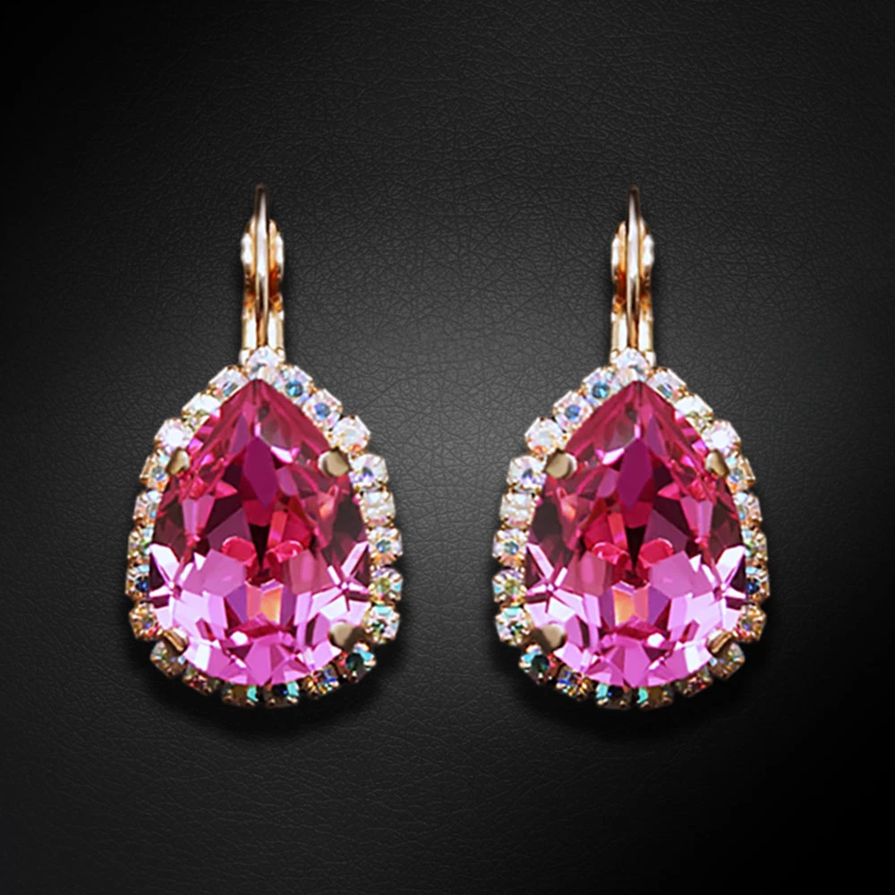 Diamond Sky Jewelry Papuošalų rinkinys moterims „Celestial Drop III (Rose)“ su Swarovski® kristalais