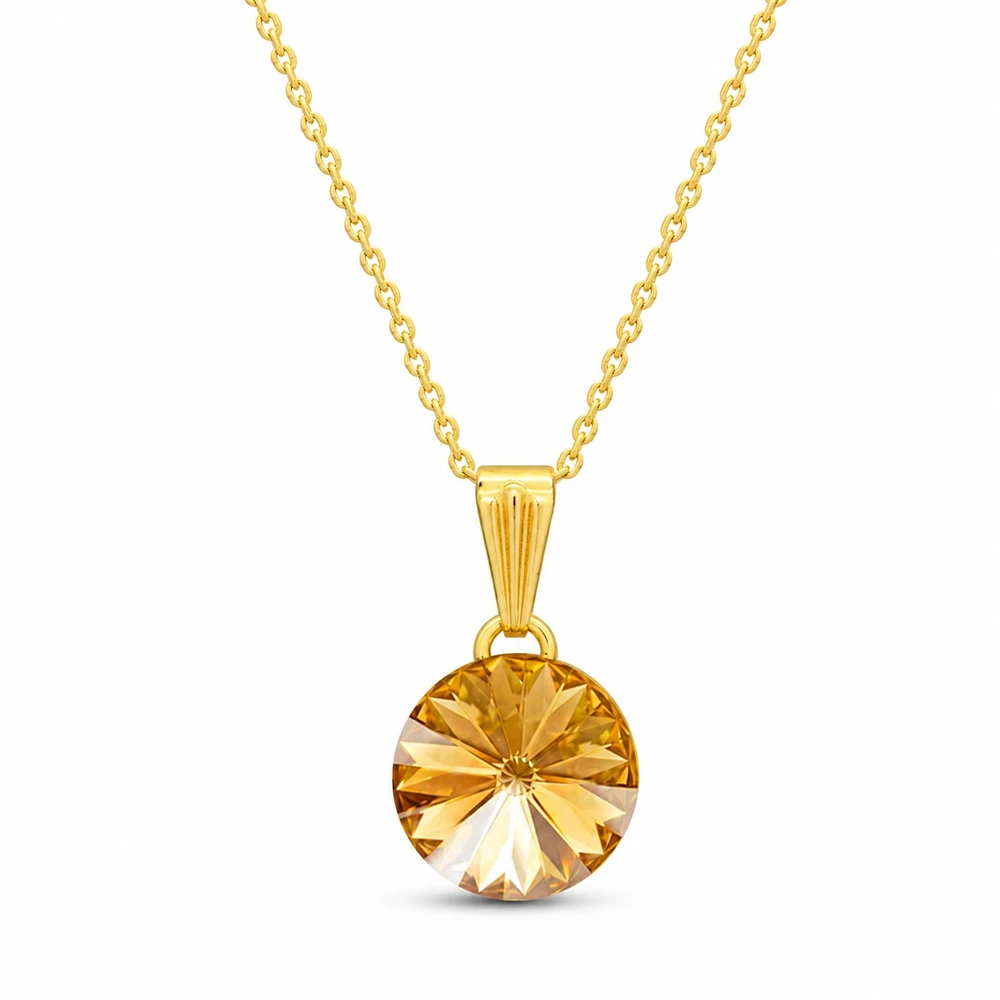 Diamond Sky Jewelry Papuošalų rinkinys moterims „Clarice II (Golden Shadow)“ su Swarovski® kristalais