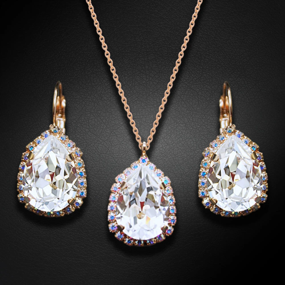 Diamond Sky Jewelry Papuošalų rinkinys moterims „Celestial Drop III“ su Swarovski® kristalais