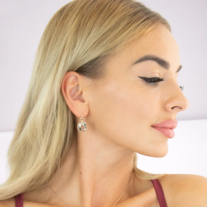 Diamond Sky Jewelry Papuošalų rinkinys moterims „Vintage V (Light Chrome)“ su Swarovski® kristalais