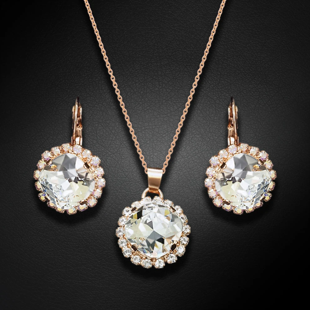 Diamond Sky Jewelry Papuošalų rinkinys moterims „Glare III“ su Swarovski® kristalais