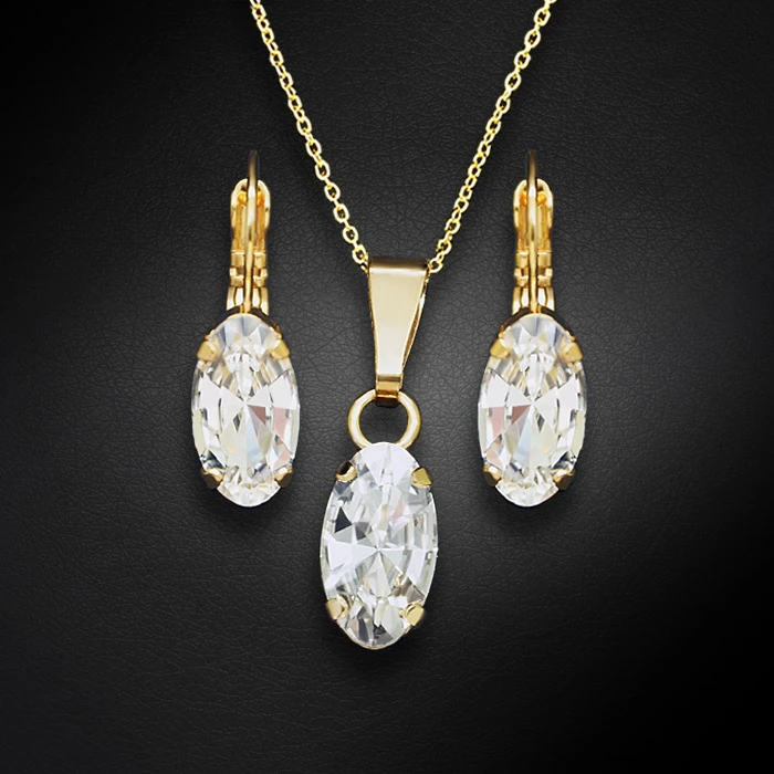 Diamond Sky Jewelry Papuošalų rinkinys moterims „Enigma“ su Swarovski® kristalais