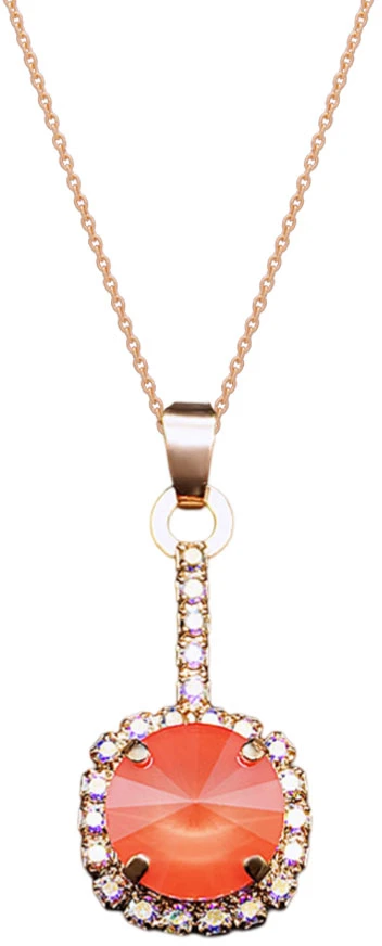 Diamond Sky Jewelry Papuošalų rinkinys moterims „Clarice VII (Light Coral)“ su Swarovski® kristalais