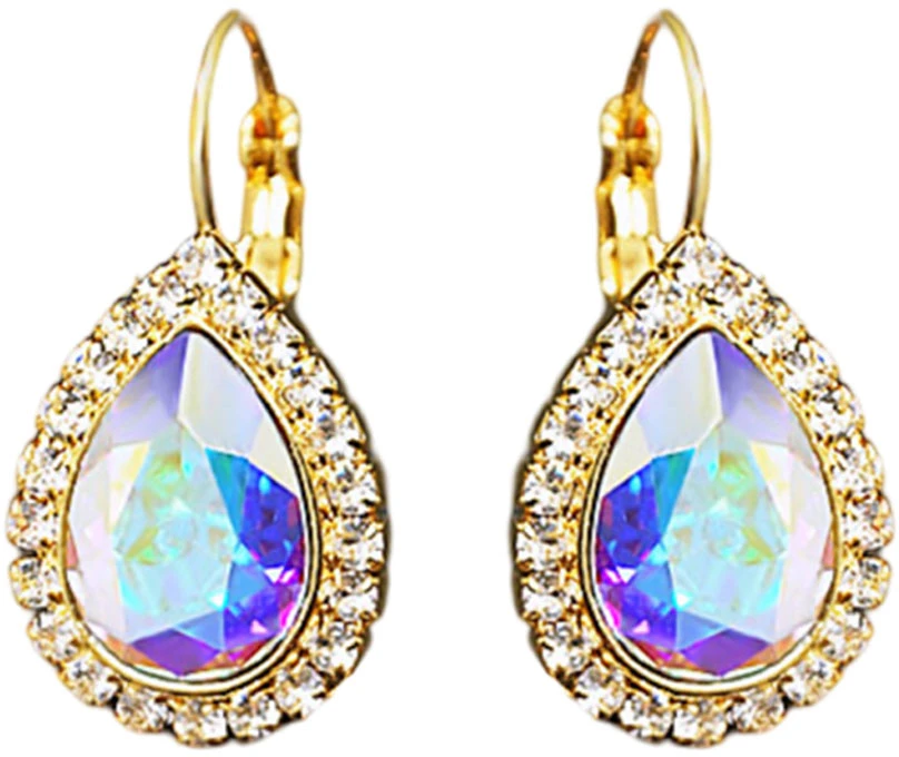 Diamond Sky Jewelry Papuošalų rinkinys moterims „Celestial Drop (Aurora Borealis)“ su Swarovski® kristalais
