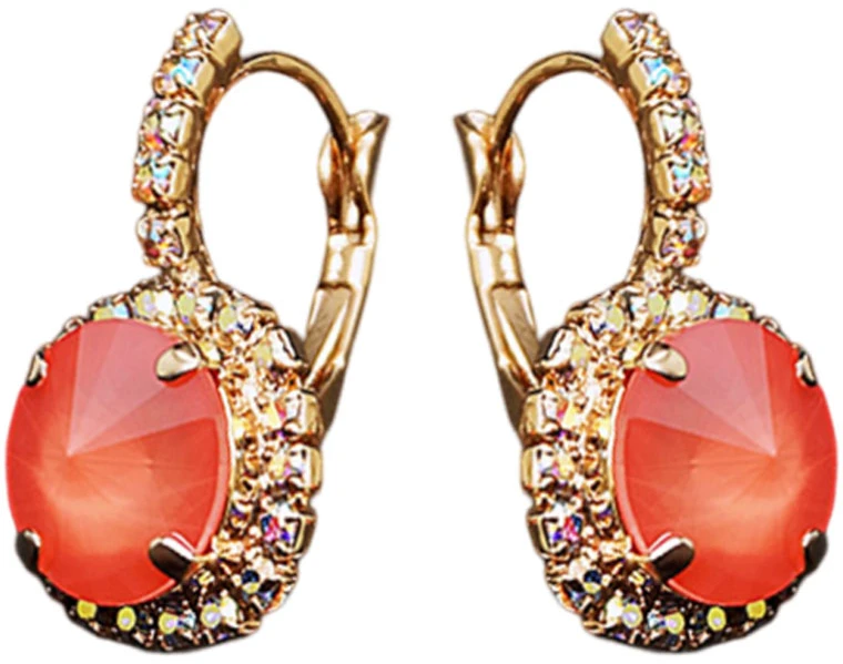 Diamond Sky Jewelry Papuošalų rinkinys moterims „Clarice VII (Light Coral)“ su Swarovski® kristalais