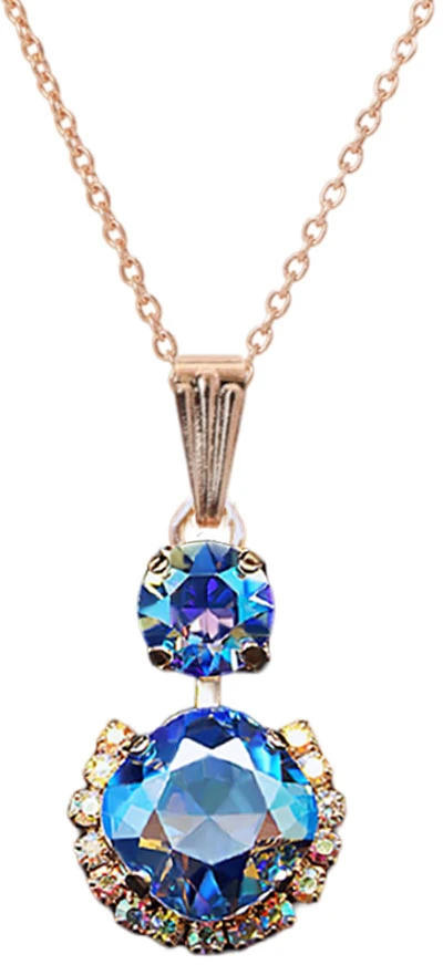 Diamond Sky Jewelry Papuošalų rinkinys moterims „Clarice VI (Light Sapphire Shimmer)“ su Swarovski® kristalais