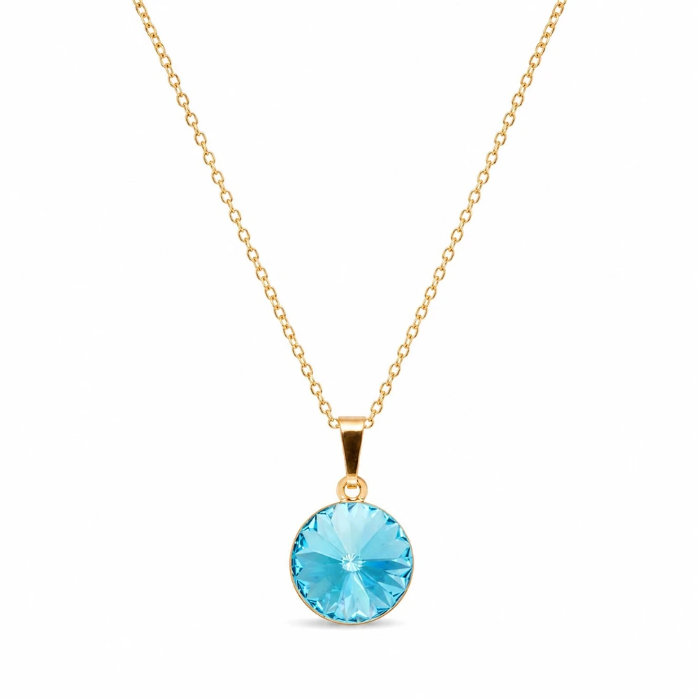 Diamond Sky Jewelry Papuošalų rinkinys moterims „Clarice II (Aquamarine Mėlyna)“ su Swarovski® kristalais
