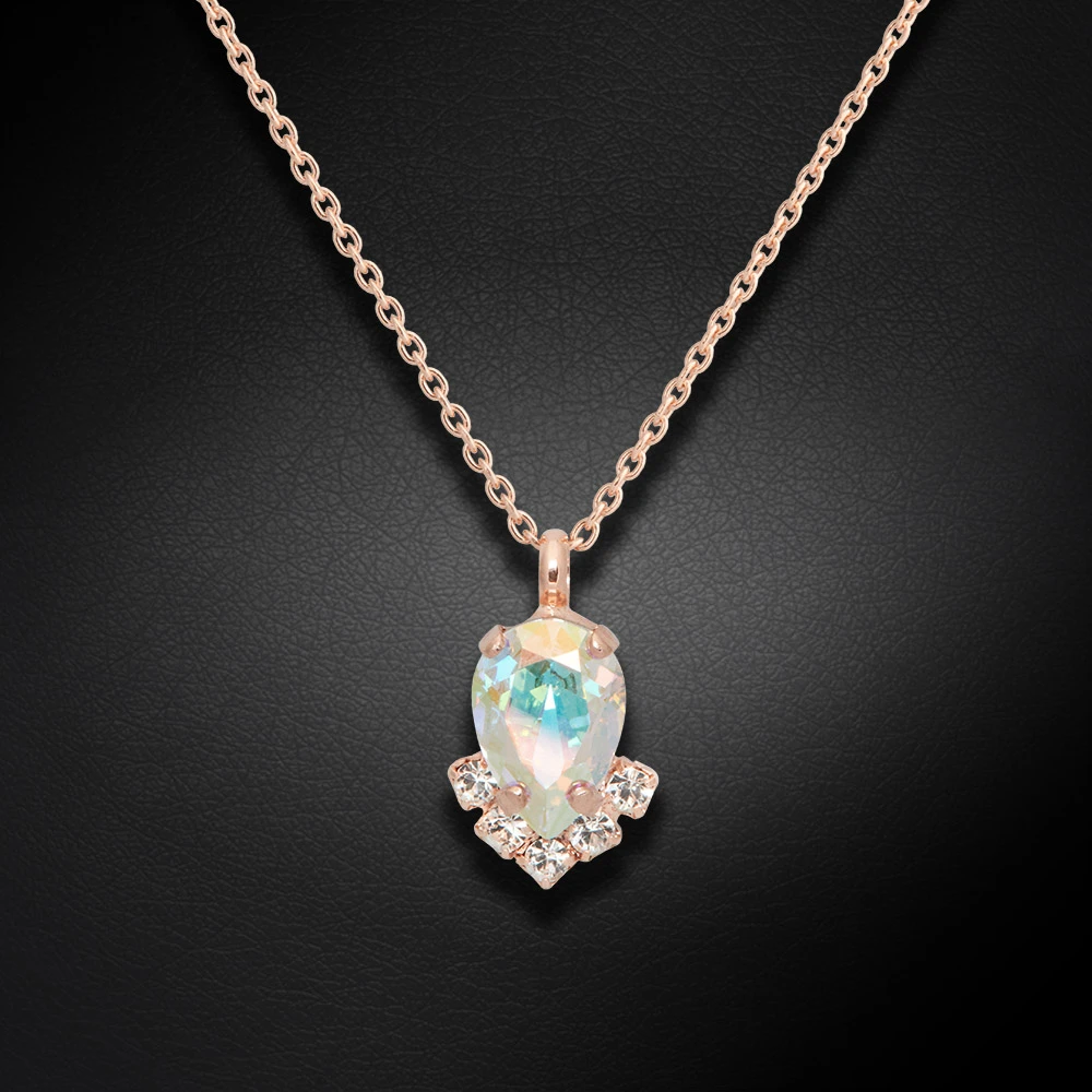 Diamond Sky Jewelry Papuošalų rinkinys moterims „Leonora II (Aurora Borealis)“ su Preciosa® kristalais