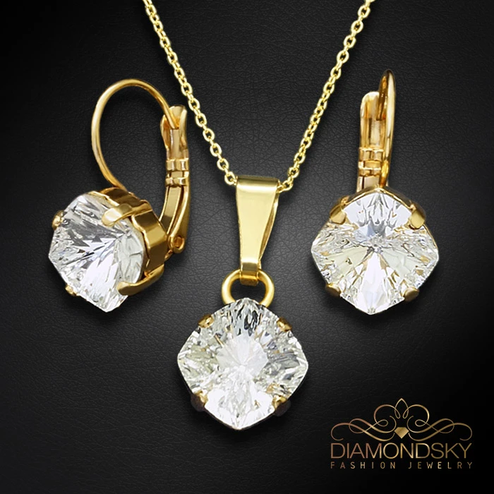 Diamond Sky Jewelry Papuošalų rinkinys moterims „Mystic“ su Swarovski® kristalais