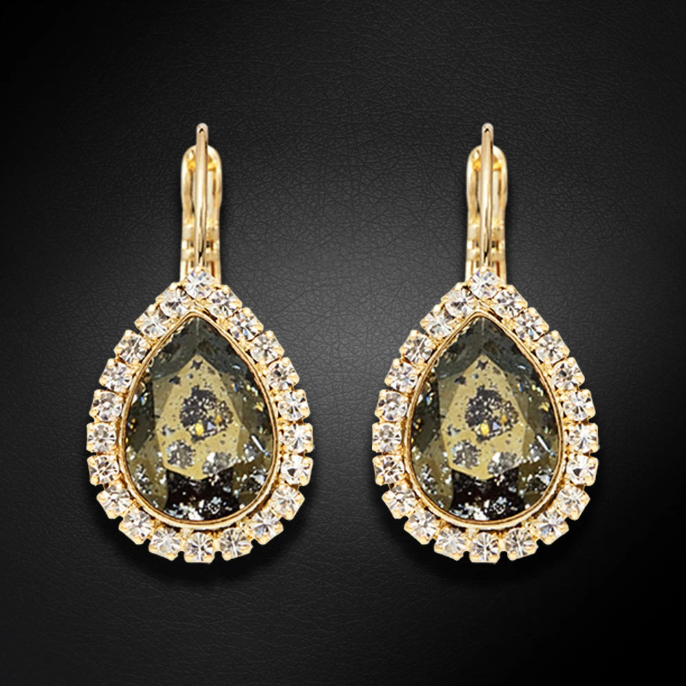 Diamond Sky Jewelry Papuošalų rinkinys moterims „Celestial Drop (Gold Patina)“ su Swarovski® kristalais