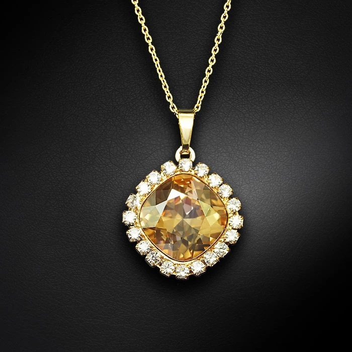 Diamond Sky Jewelry Papuošalų rinkinys moterims „Glare III (Golden Shadow)“ su Swarovski® kristalais