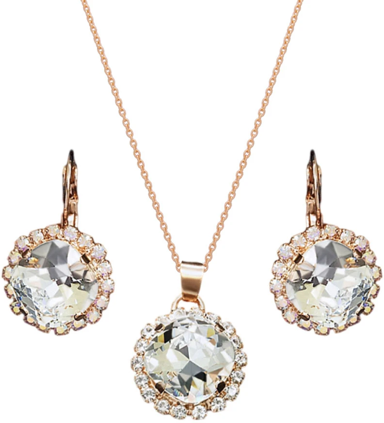 Diamond Sky Jewelry Papuošalų rinkinys moterims „Glare III“ su Swarovski® kristalais