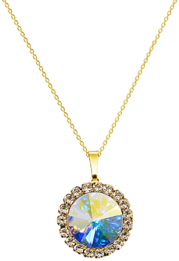Diamond Sky Jewelry Papuošalų rinkinys moterims „Clarice (Aurora Borealis)“ su Swarovski® kristalais