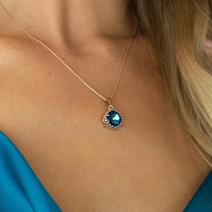 Diamond Sky Jewelry Papuošalų rinkinys moterims „Vintage IV (Bermuda Mėlyna)“ su Swarovski® kristalais