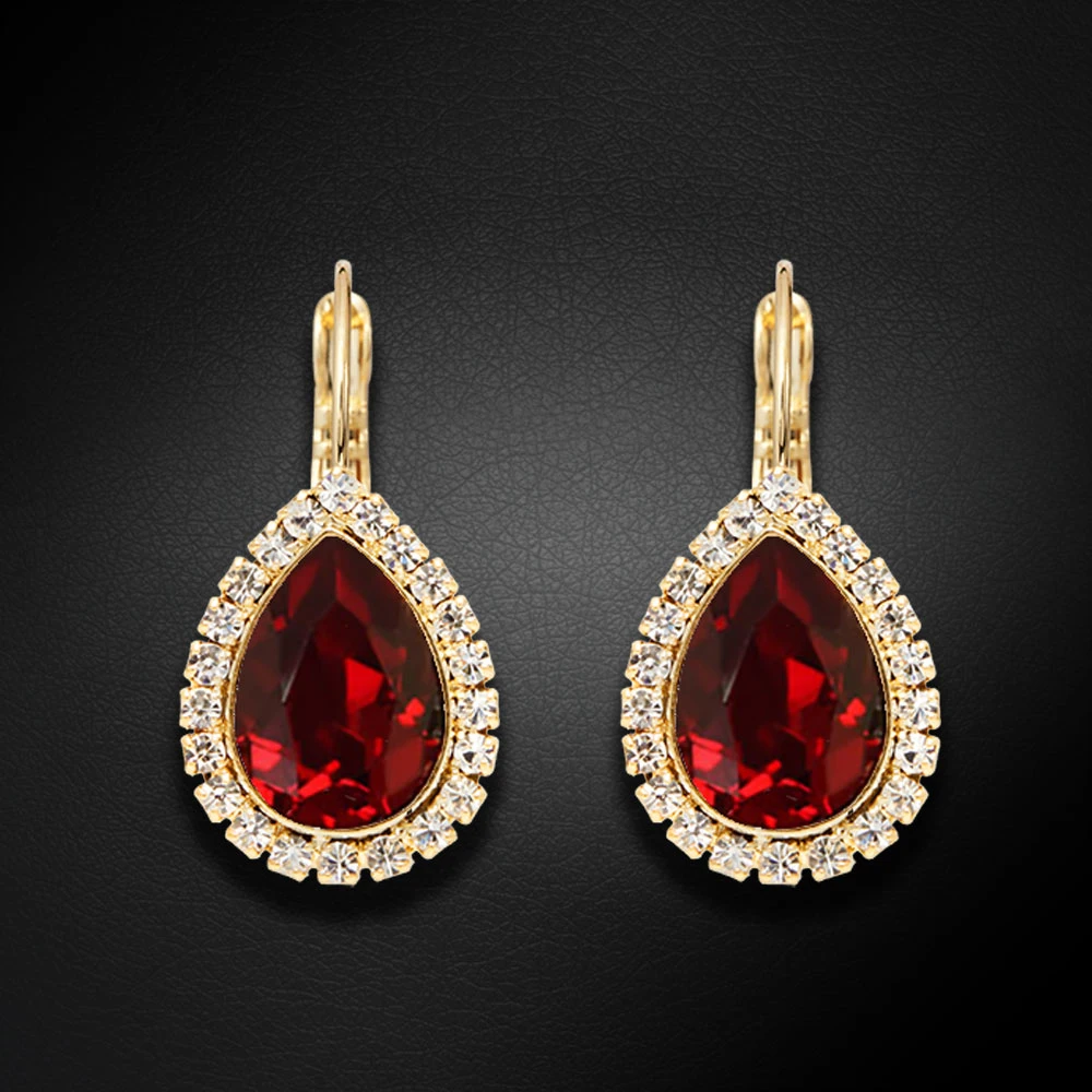 Diamond Sky Jewelry Papuošalų rinkinys moterims „Celestial Drop (Siam)“ su Swarovski® kristalais