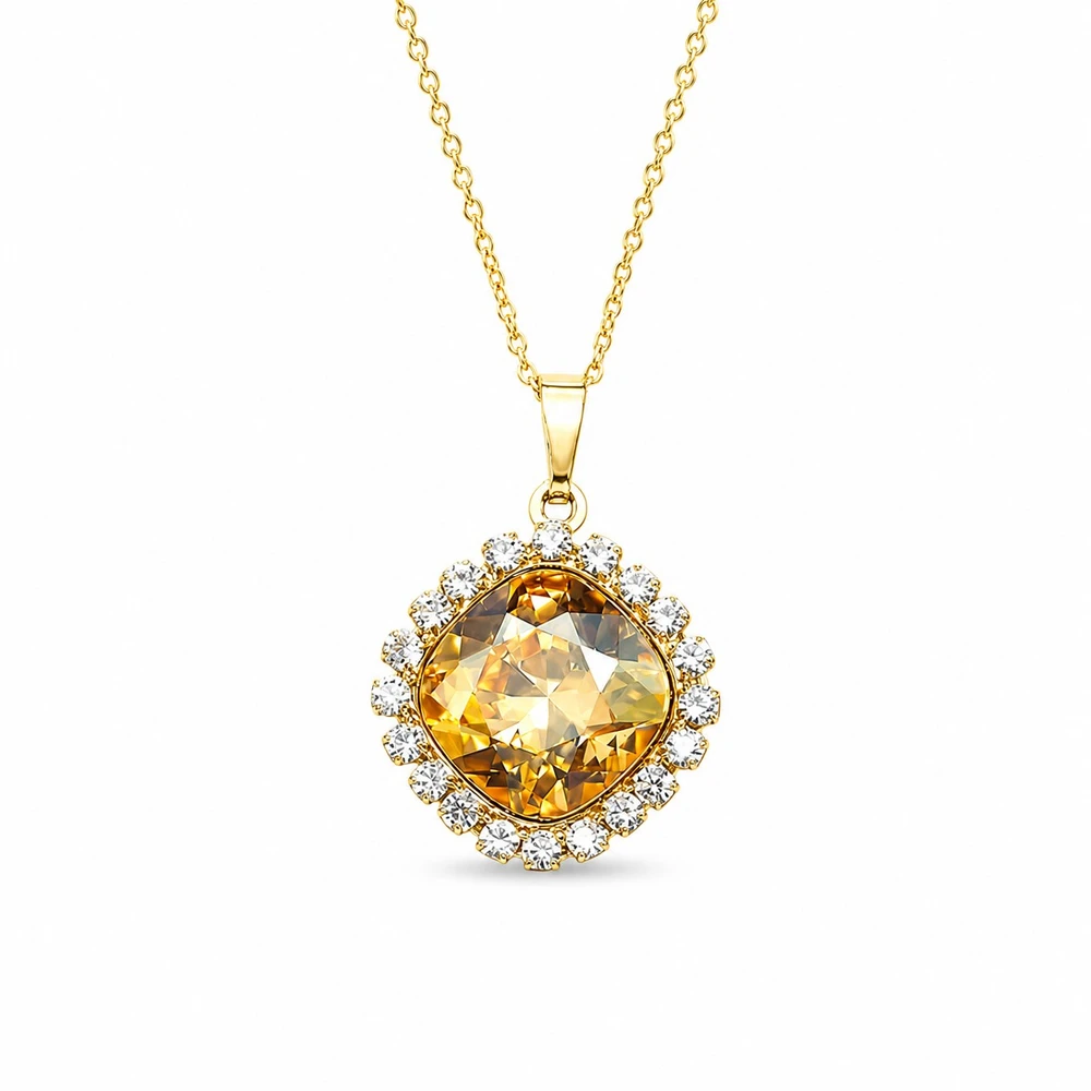 Diamond Sky Jewelry Papuošalų rinkinys moterims „Glare III (Golden Shadow)“ su Swarovski® kristalais