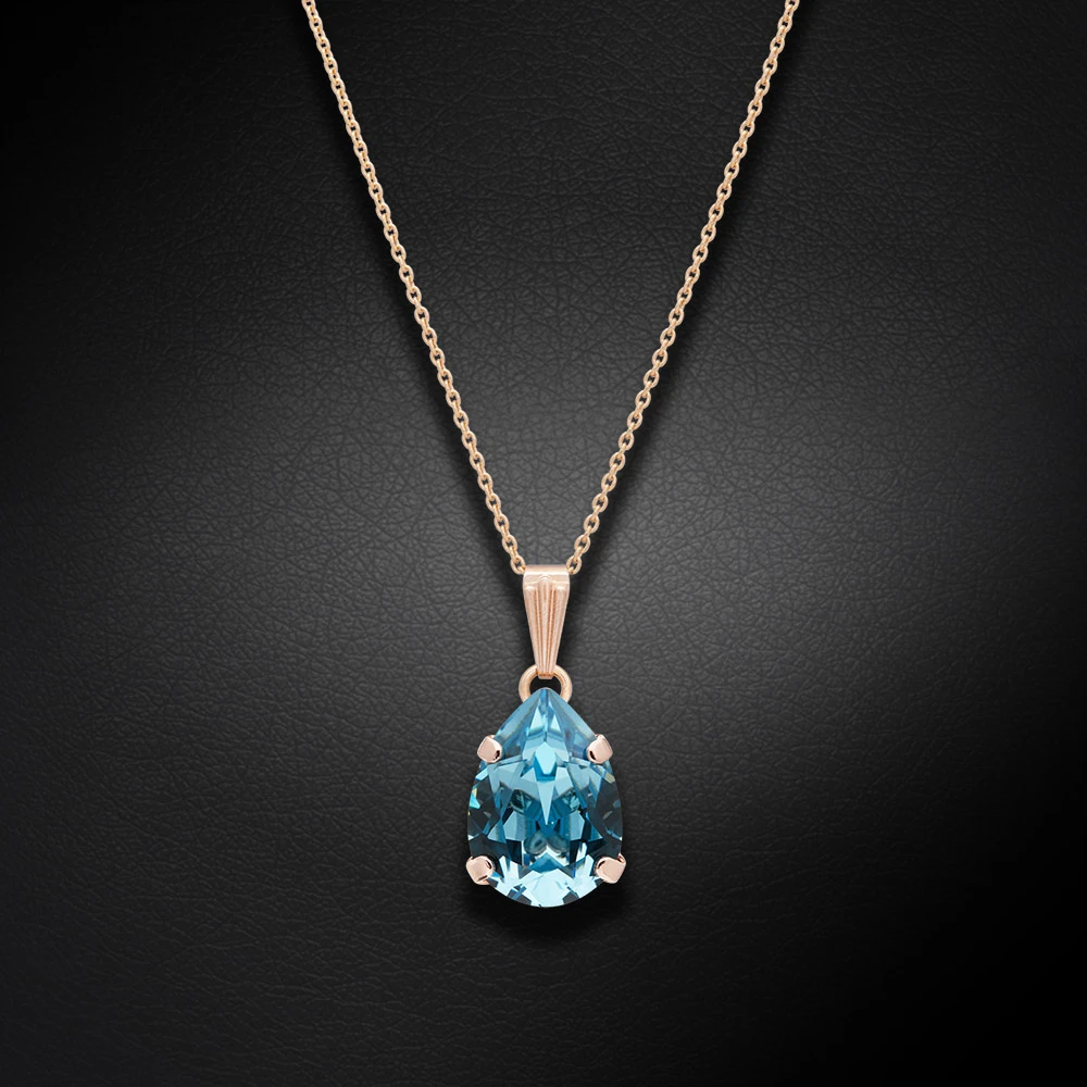 Diamond Sky Jewelry Papuošalų rinkinys moterims „Venus II (Aquamarine)“ su Swarovski® kristalais
