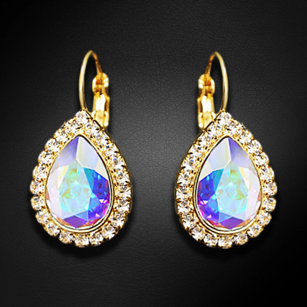 Diamond Sky Jewelry Papuošalų rinkinys moterims „Celestial Drop (Aurora Borealis)“ su Swarovski® kristalais