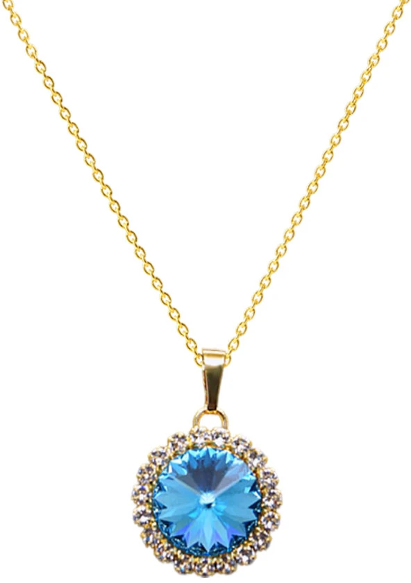 Diamond Sky Jewelry Papuošalų rinkinys moterims „Clarice (Aquamarine Mėlyna)“ su Swarovski® kristalais