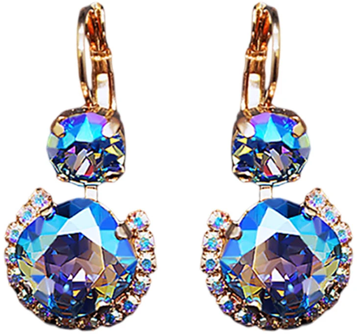 Diamond Sky Jewelry Papuošalų rinkinys moterims „Clarice VI (Light Sapphire Shimmer)“ su Swarovski® kristalais