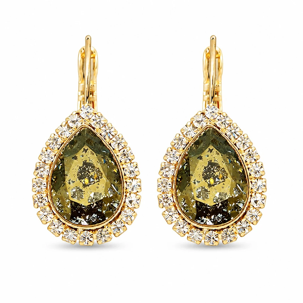 Diamond Sky Jewelry Papuošalų rinkinys moterims „Celestial Drop (Gold Patina)“ su Swarovski® kristalais