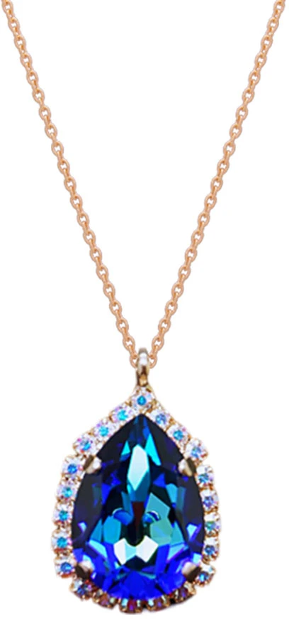 Diamond Sky Jewelry Papuošalų rinkinys moterims „Celestial Drop III (Bermuda Mėlyna)“ su Swarovski® kristalais