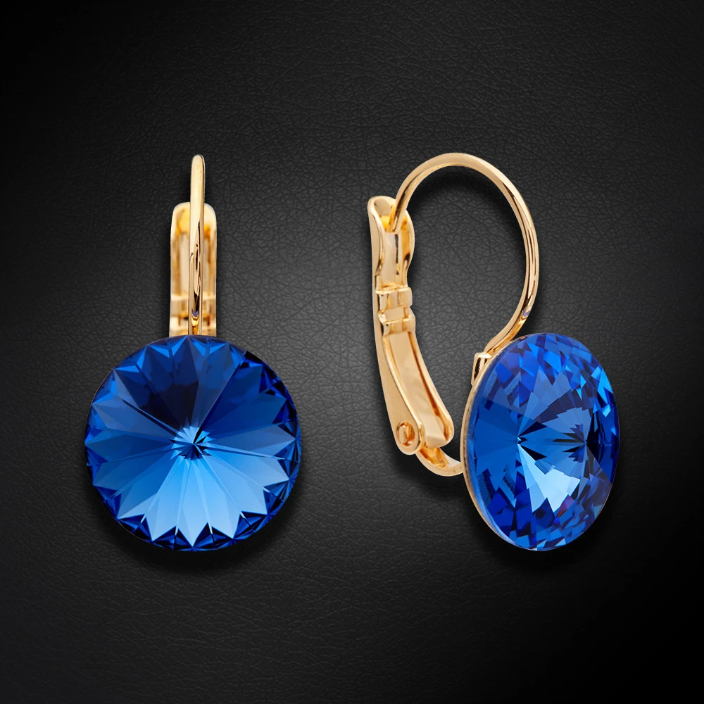 Diamond Sky Jewelry Papuošalų rinkinys moterims „Clarice II (Sapphire)“ su Swarovski® kristalais