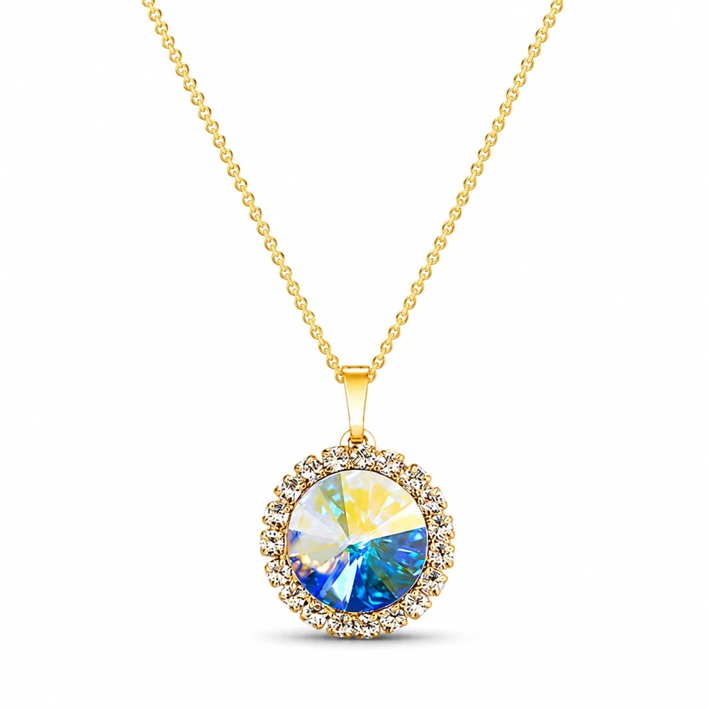 Diamond Sky Jewelry Papuošalų rinkinys moterims „Clarice (Aurora Borealis)“ su Swarovski® kristalais