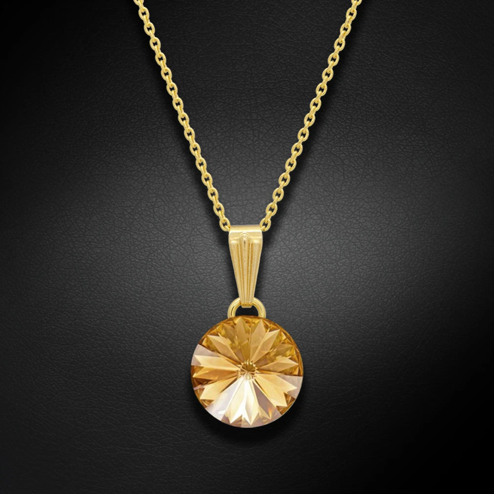 Diamond Sky Jewelry Papuošalų rinkinys moterims „Clarice II (Golden Shadow)“ su Swarovski® kristalais
